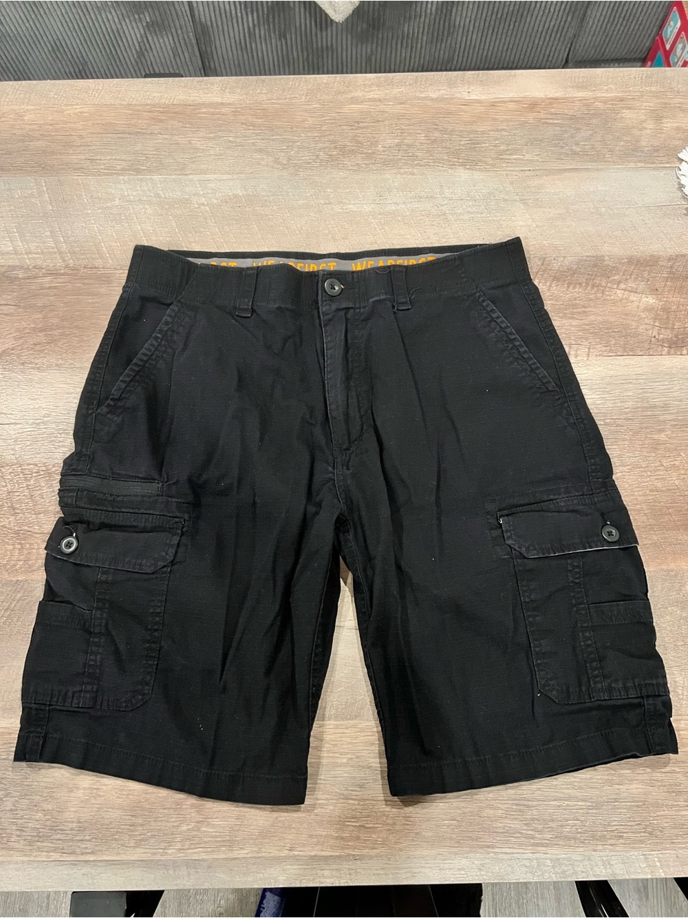 Wearfirst Men's Black Cargo Shorts - Classic Utility Style